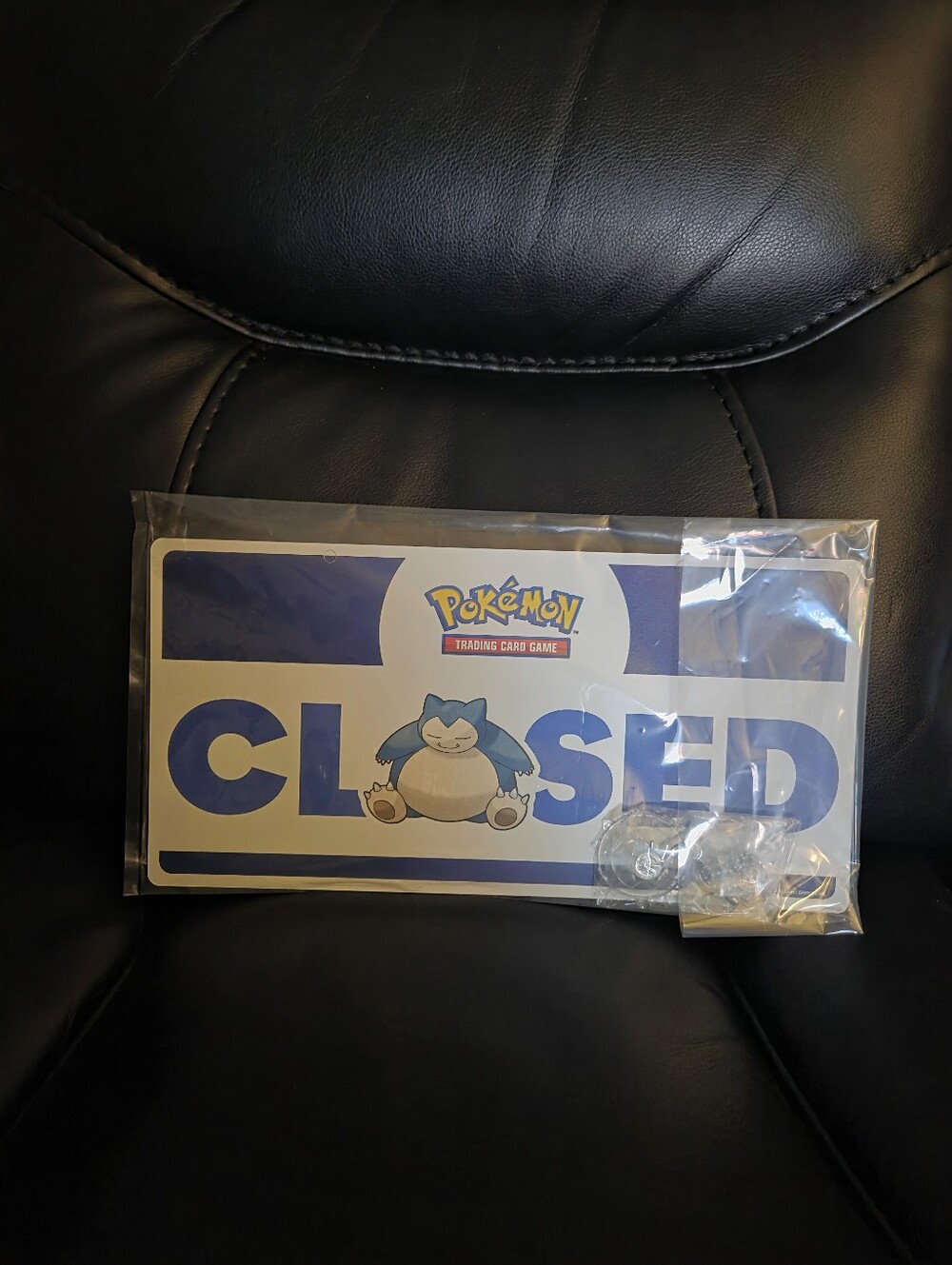 Pokemon Snorlax, Bulbasaur, Charmander and Squirtle CLOSED/Open Sign